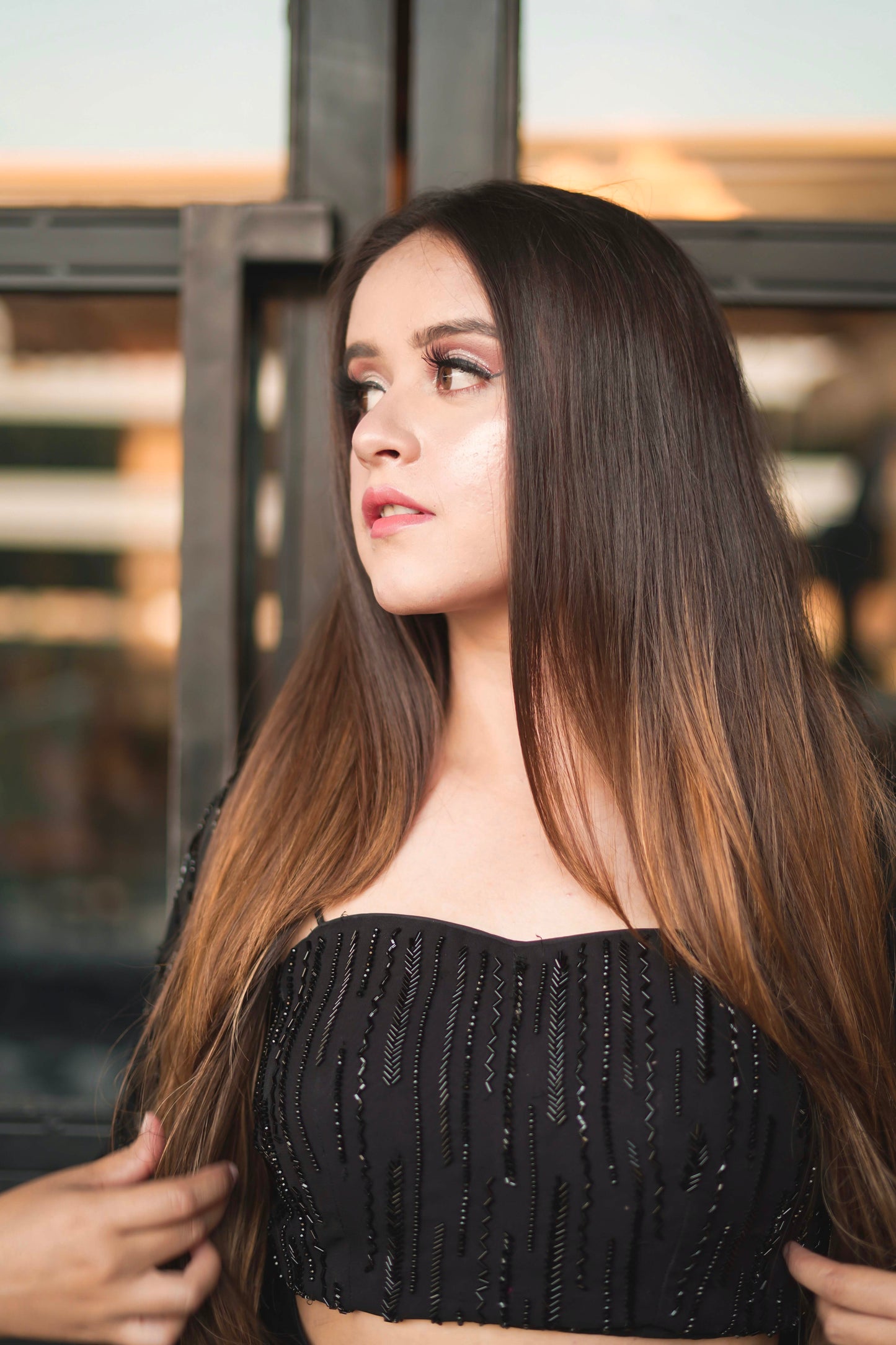 Cape Set With Drape Skirt