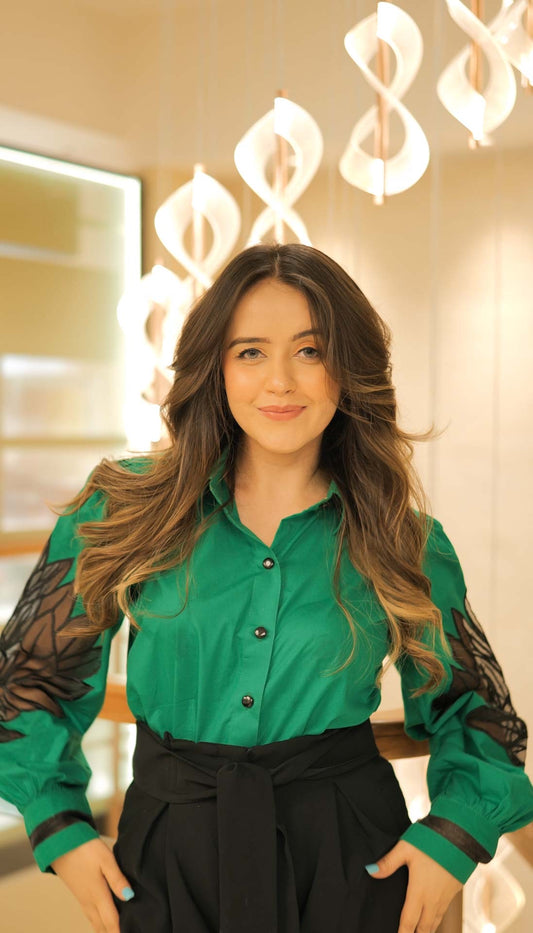 The Lotus Embroidered Shirt