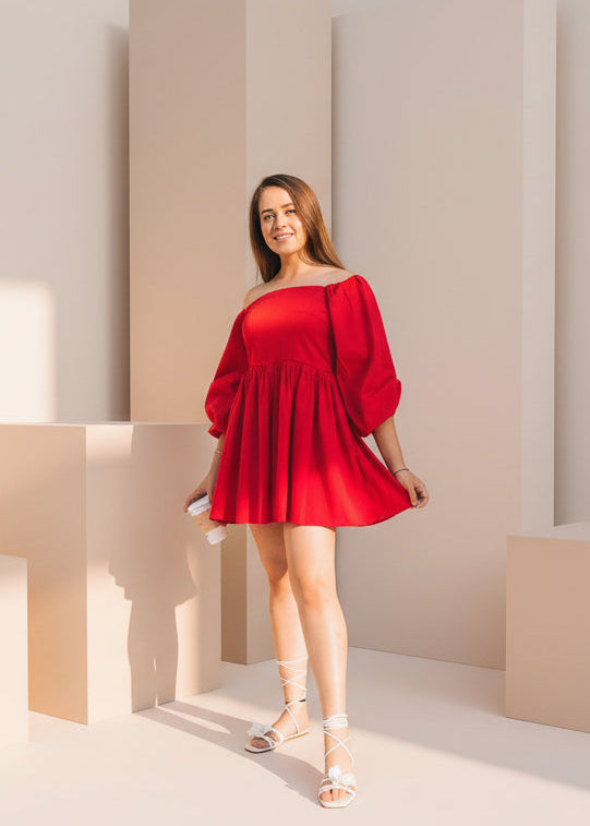 Off-shoulder Summer Dress