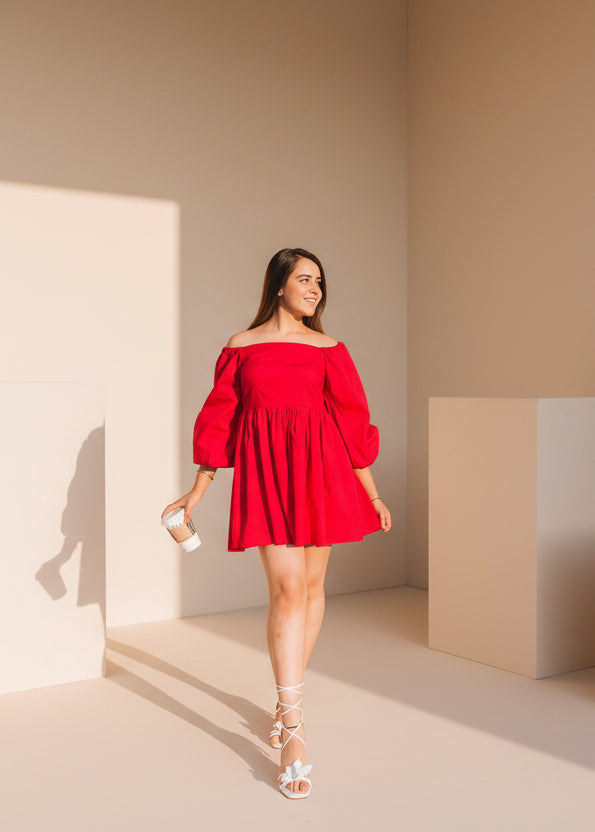 Off-shoulder Summer Dress