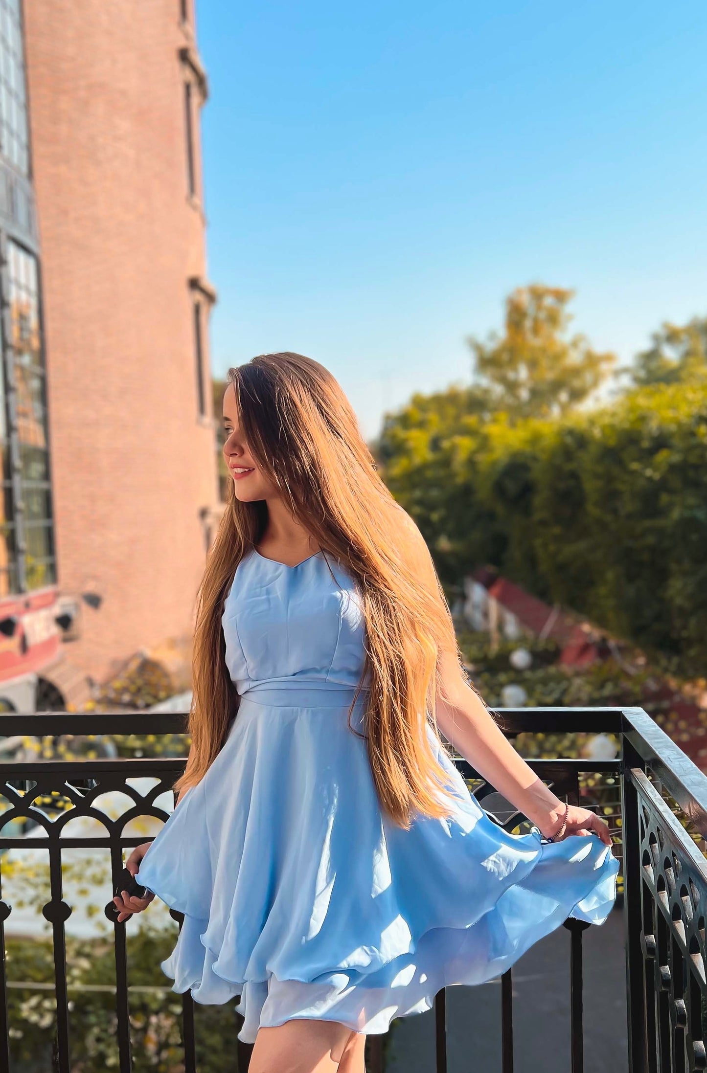 Sky Blue Summer Dress