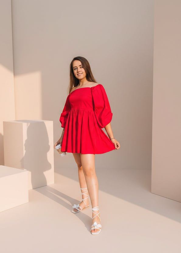 Off-shoulder Summer Dress