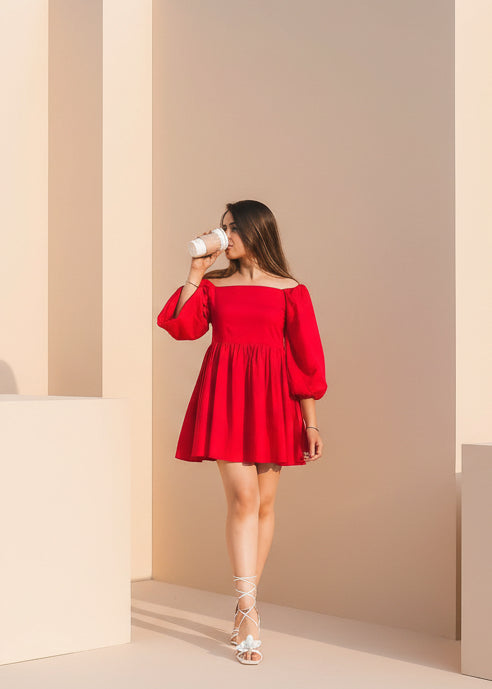 Off-shoulder Summer Dress