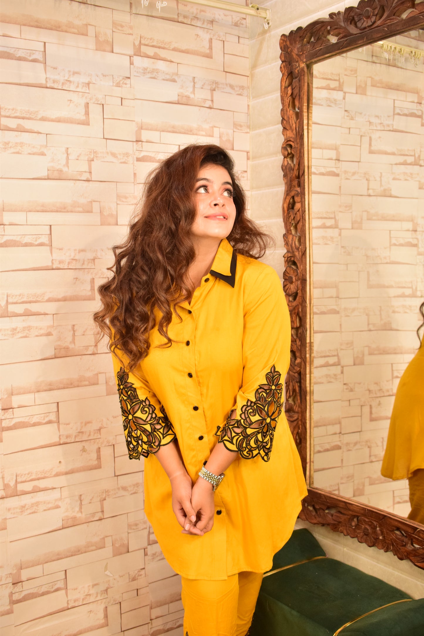 Floral Embroidered Coord Set