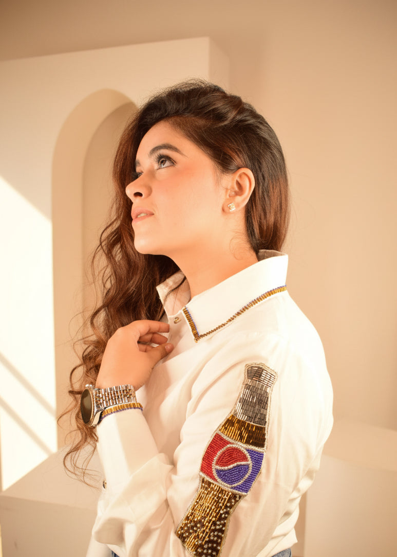 Embellished Pepsi Shirt