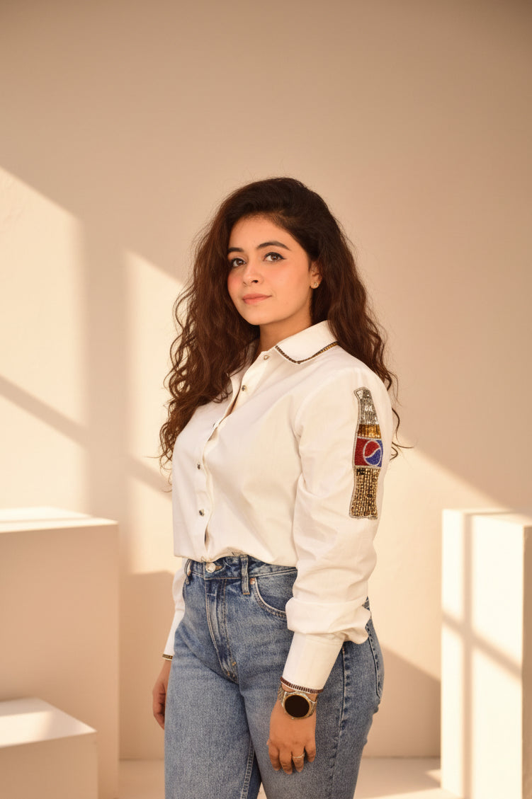 Embellished Pepsi Shirt