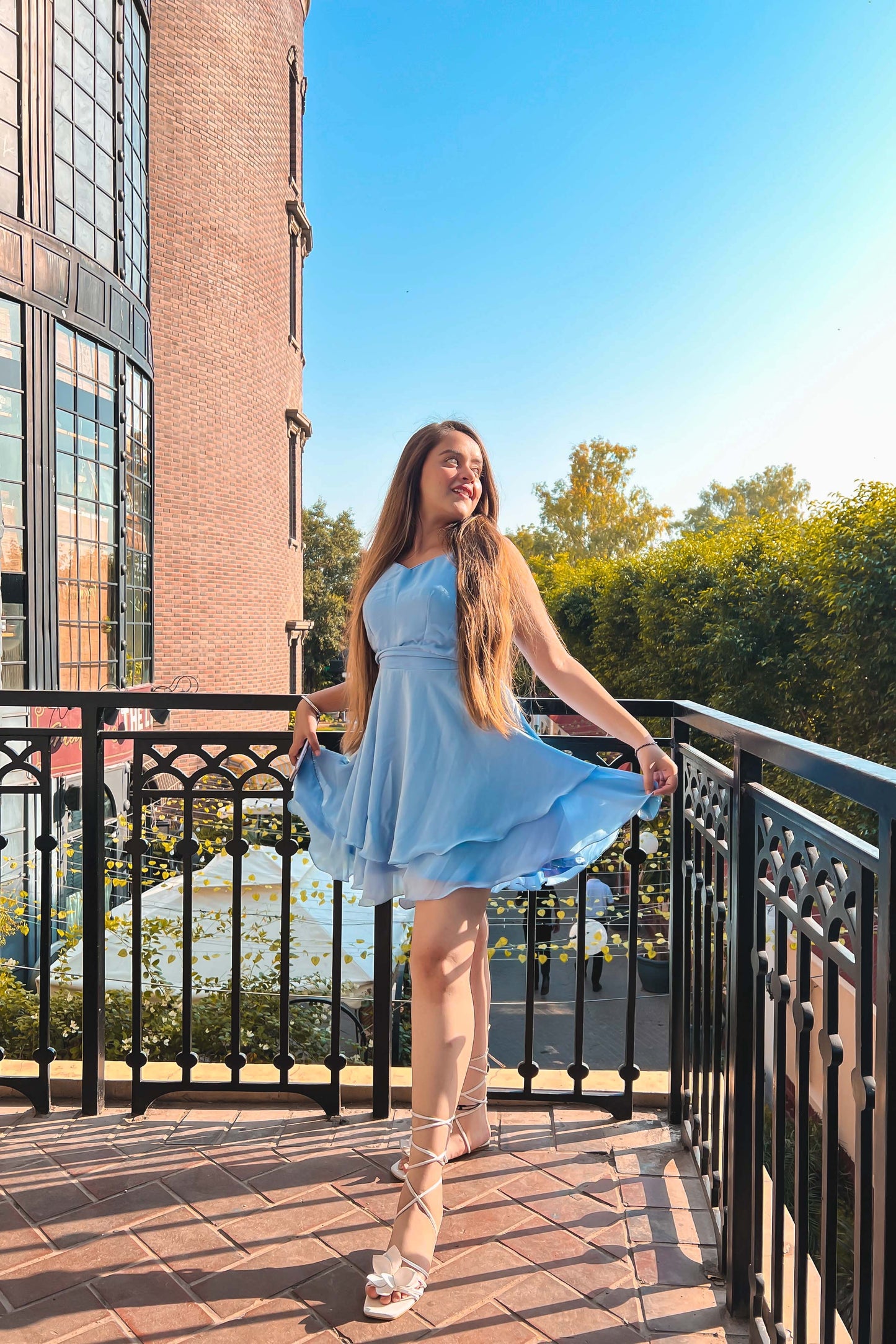 Sky Blue Summer Dress