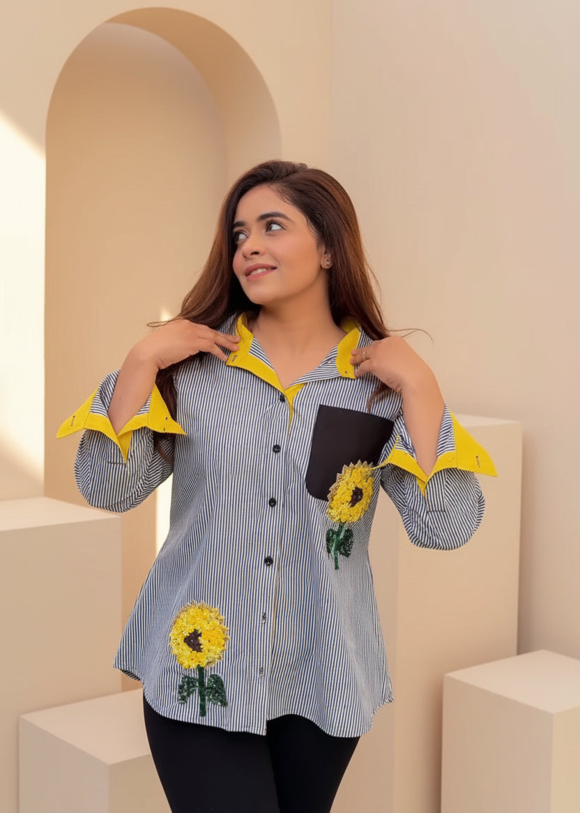 Sunflower Embellished Shirt