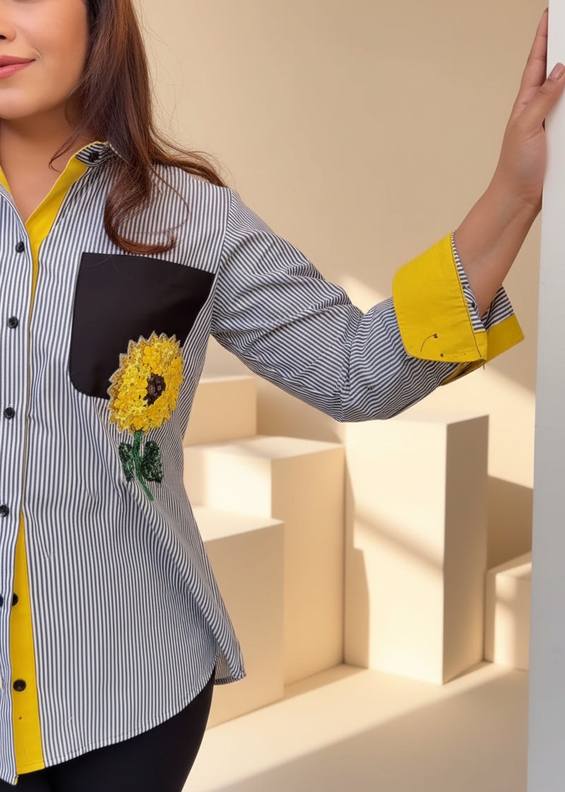 Sunflower Embellished Shirt