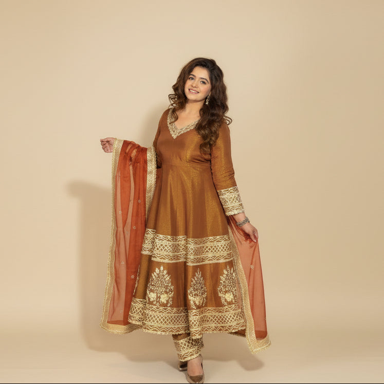 Adaah - A Handwork Anarkali Suit Set