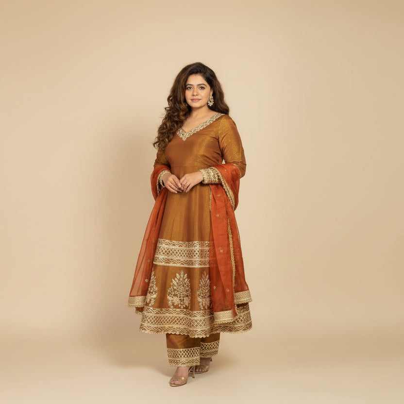 Adaah - A Handwork Anarkali Suit Set