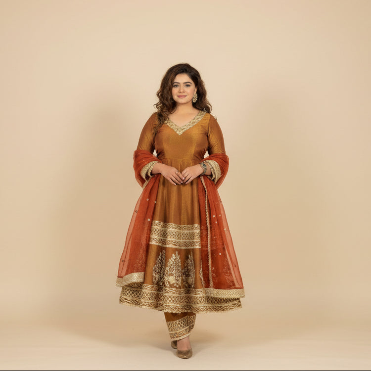 Adaah - A Handwork Anarkali Suit Set