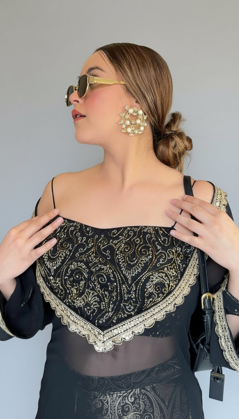 Banarasi Brocade Indo Western Outfit