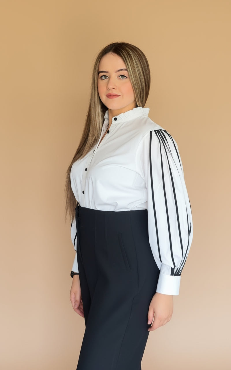 Monochrome Stripe Shirt