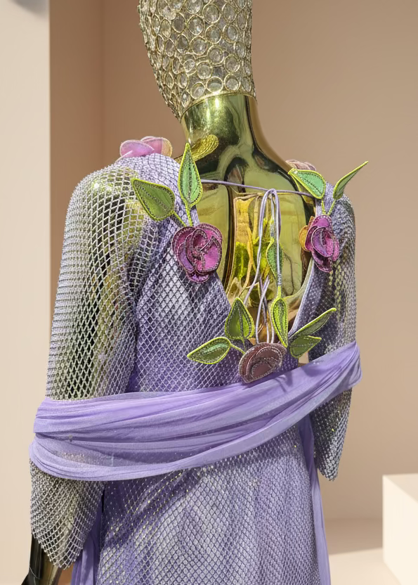 Lilac Mesh Indo-Western Suit Set