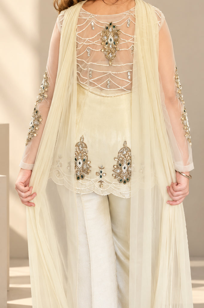 Adaa - Ivory Suit Set
