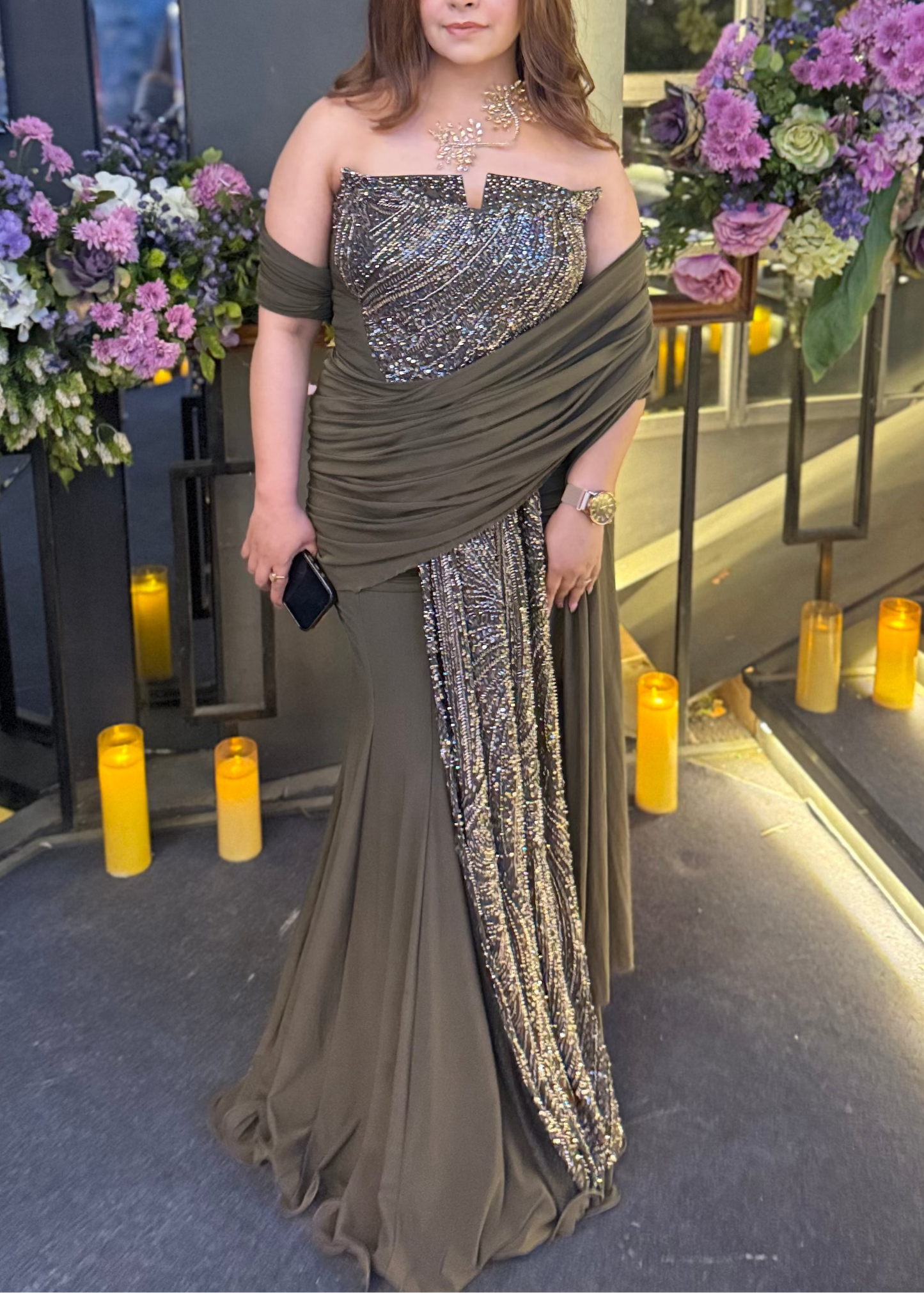Celeste Corset Drape Saree