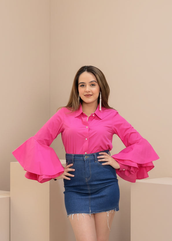 Flare Sleeves Shirt