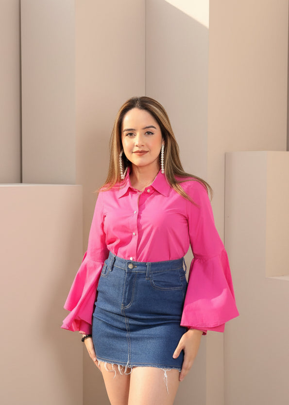 Flare Sleeves Shirt