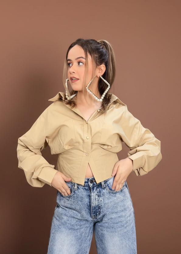 The Fiery Beige Shirt