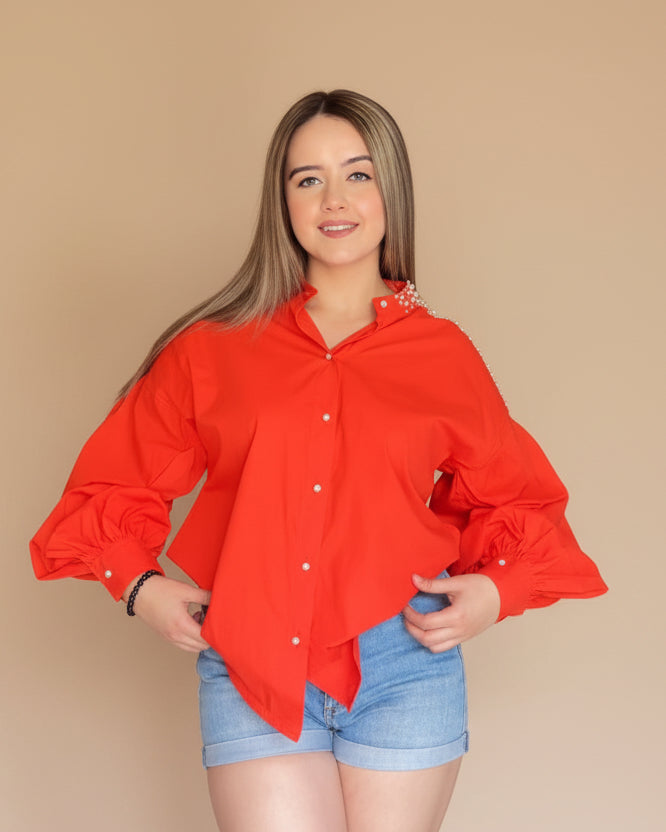 Pearl Embedded Shirt