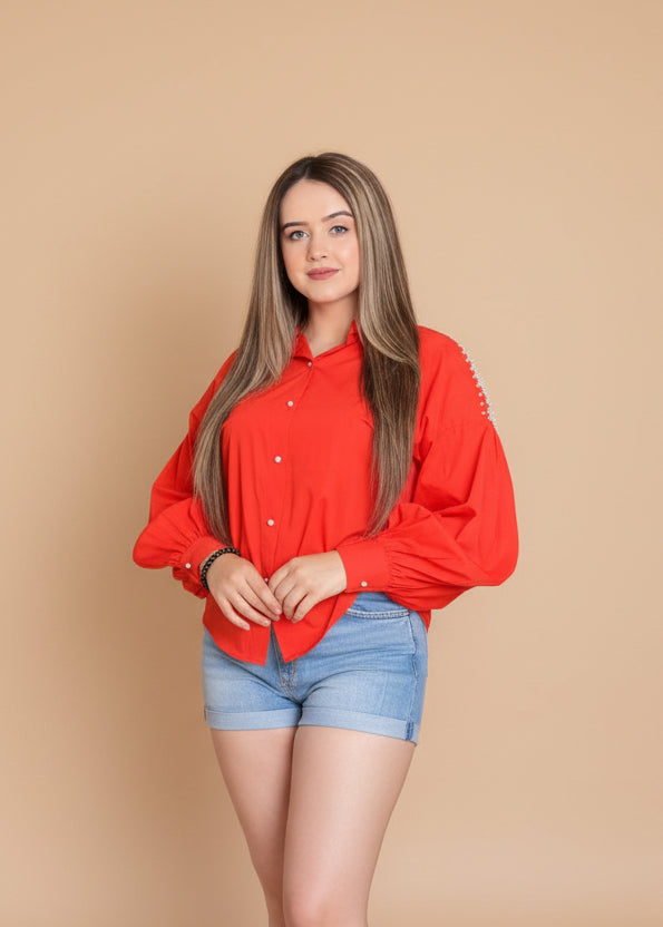 Pearl Embedded Shirt