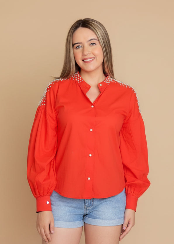Pearl Embedded Shirt