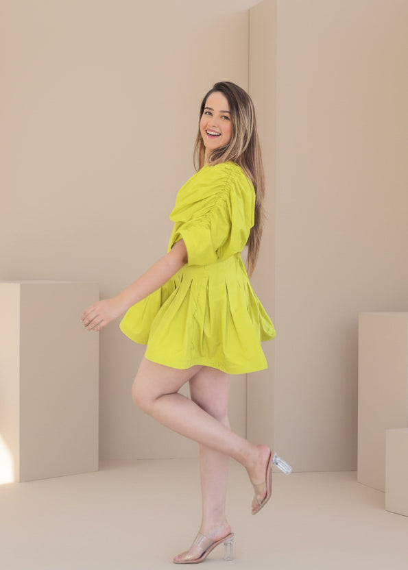 Zesty Lime Short Dress