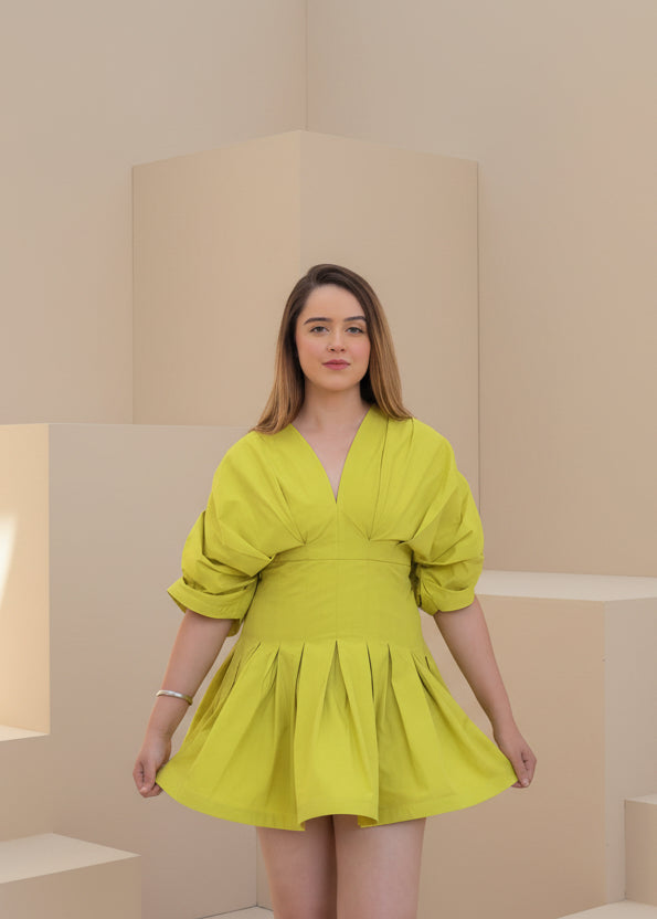 Zesty Lime Short Dress