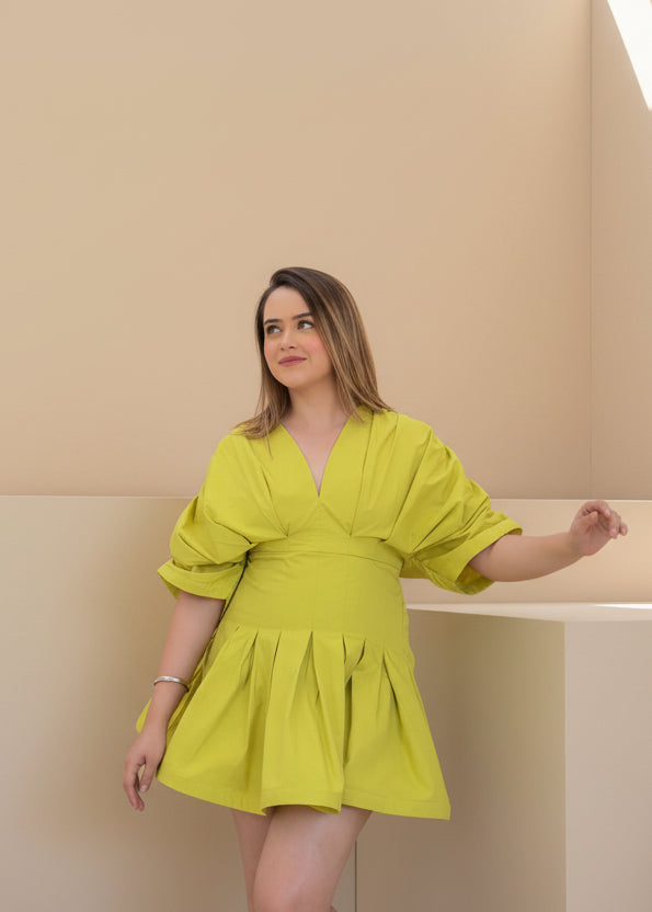 Zesty Lime Short Dress
