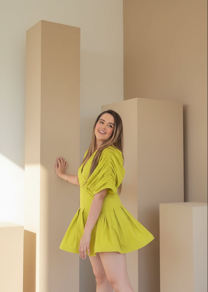 Zesty Lime Short Dress