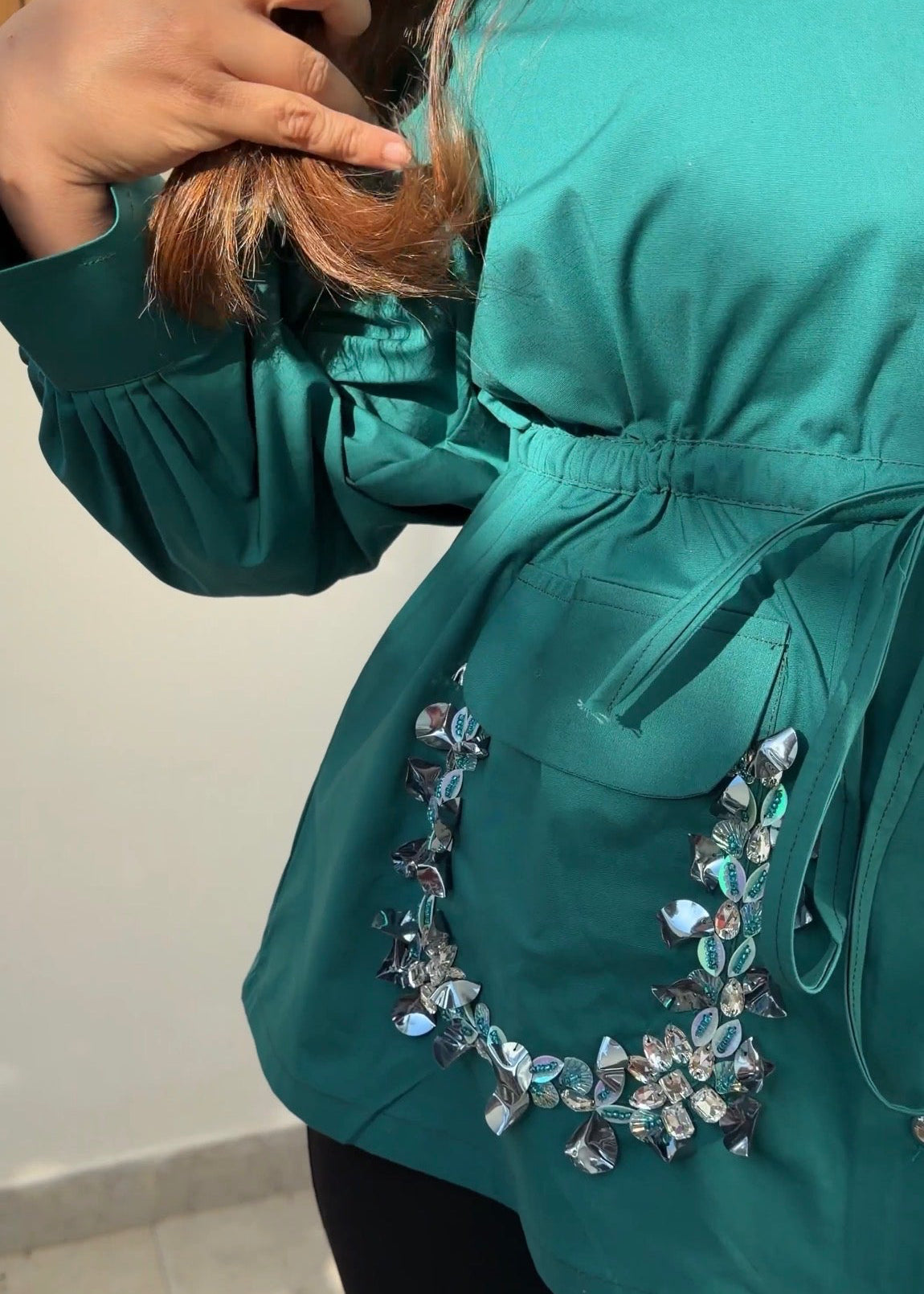 Sandstone Charm Shirt in Teal Blue
